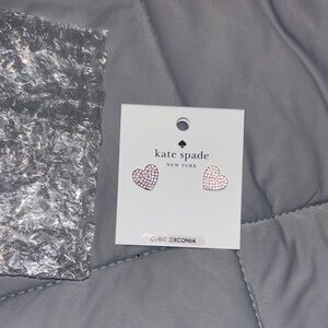Kate Spade Rose Gold Heart Stud Earrings